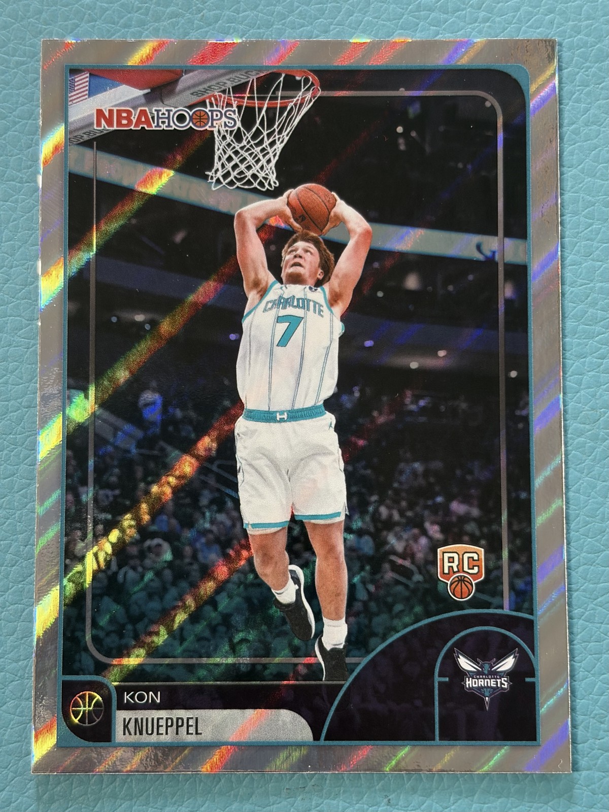 Kon Knueppel 2025-26 Topps NBA Hoops Light Burst RC Hornets #67