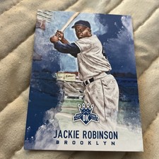 2017 Diamond Kings Baseball #15A Jackie Robinson Baseball Card 9S