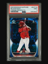 2023 BOWMAN SAPPHIRE EDITION CHROME PROSPECTS #BCP132 NELSON RADA CHROME PSA 9