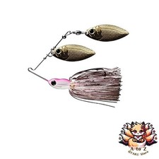 NEW Deps Mini Bros. Double Willow Leaf Spinnerbait 3/8oz Pink Pearl #06