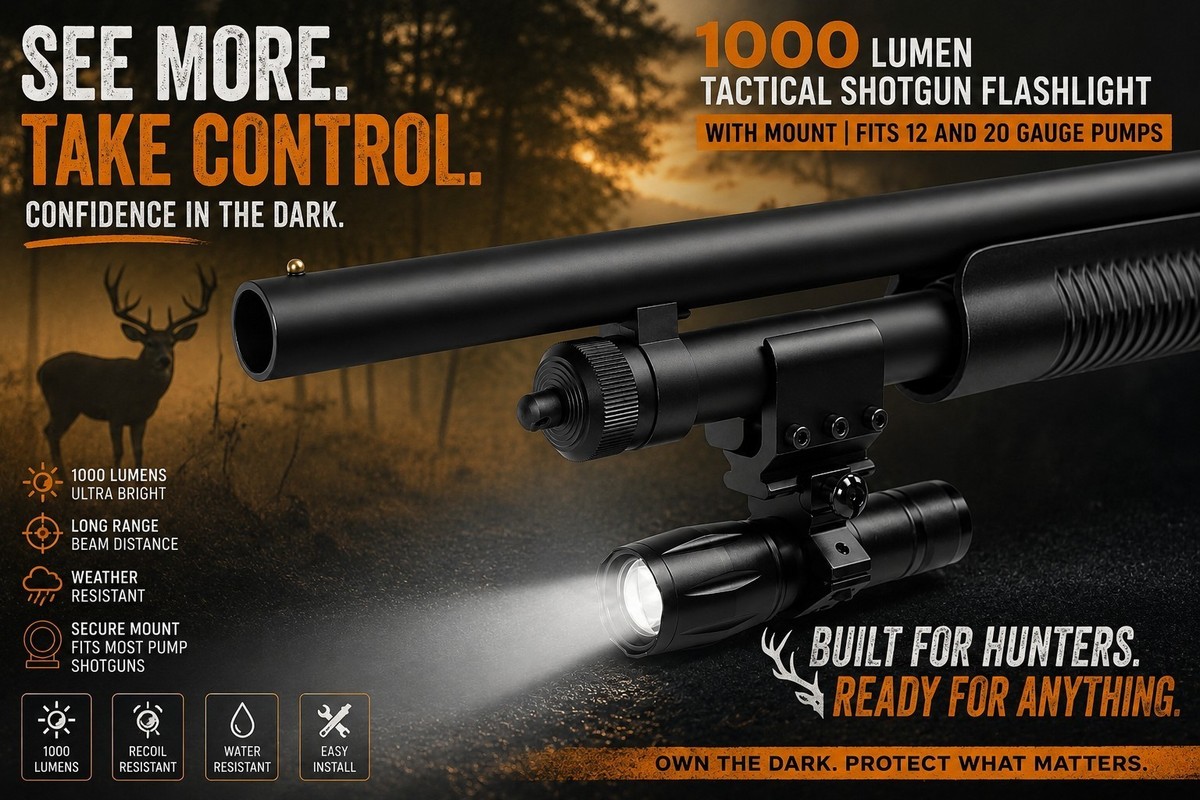 TRINITY 1000 Lumen Flashlight for Winchester SXP Defender 12 Gauge