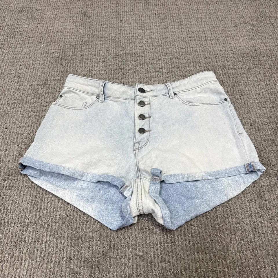 Pantalones Cortos Roxy Azul Bolsillos Mujer Talla 28 Foto 4 de 4