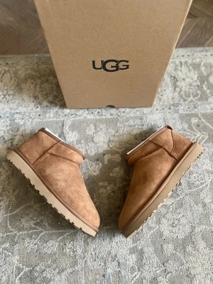 UGG AUSTRALIA UGG Classic Ultra Mini Boots Chestnut UK 4 - 7 | BNIB ✅
