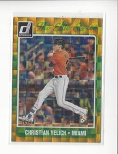 2017 Donruss Elite Series Gold #ES23 Christian Yelich Marlins /99 