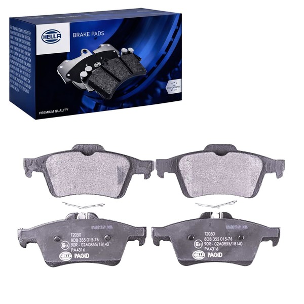 Hella BremsbelÄGe Hinten Passend FüR Ford C-MAX Focus Grand Kuga Tourneo T-image