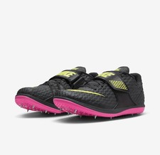 Nike High Jump Elite Track Spikes Women  s 8 NWOB Black Pink Green Jumping