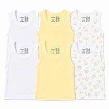 Baby Sleeveless Tank Tops 100% Cotton Shirts, Short Sleeve Tees 0-24 Months B...