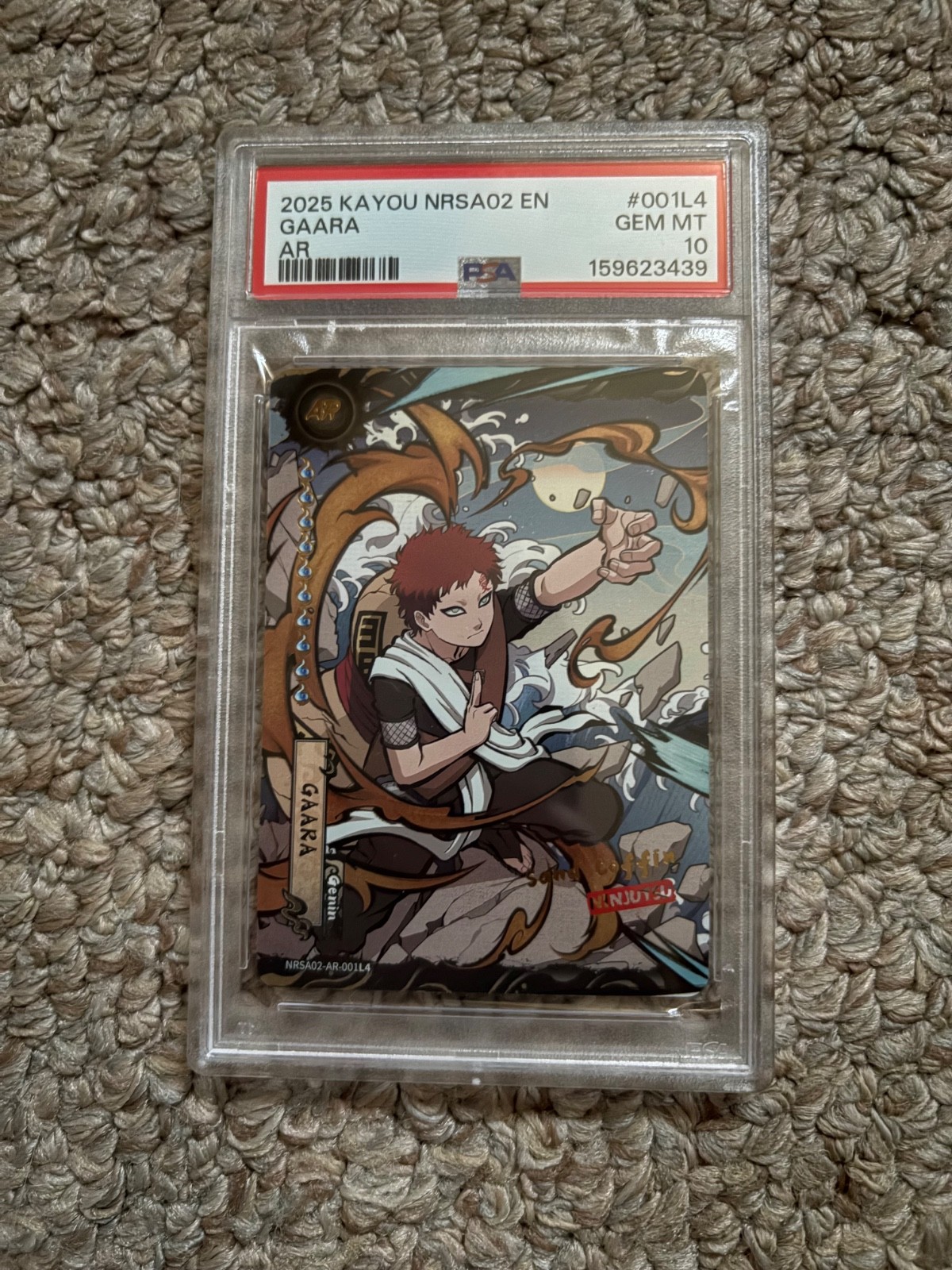 2025 Naruto Kayou Gaara AR PSA 10 001L4 Series 2 English