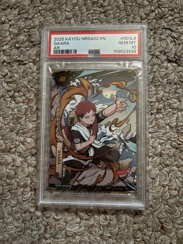 2025 Naruto Kayou Gaara AR PSA 10 001L4 Series 2 English