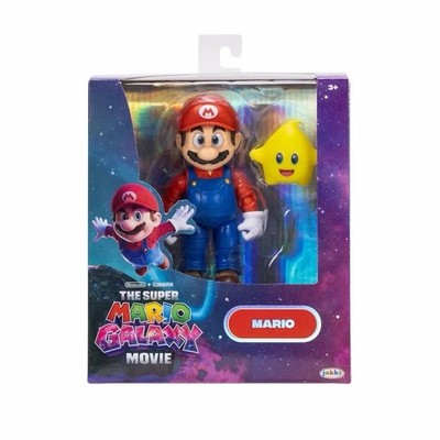 The Super Mario Galaxy Movie Mario 5'' Action Figure Series w/ Luma Star IN HAND