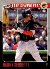 2025 Danny Serretti Choice Minor League Rookie Card Erie Seawolves Tigers