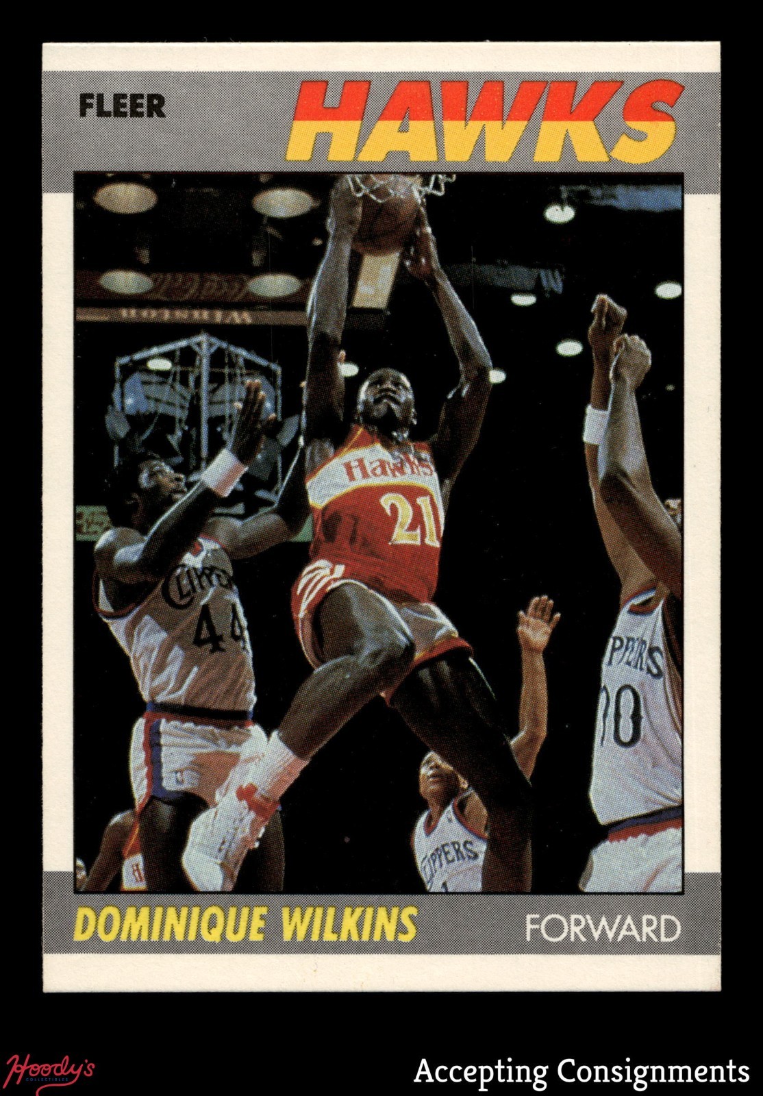 1987-88 Fleer #118 Dominique Wilkins HAWKS HOF
