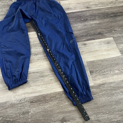 Vintage Nike Track Pants Windbreaker F.I.T. Tailwind Logo Navy 90s Men’s Large - Picture 9 of 12