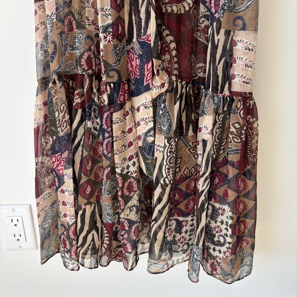 Veronica Beard Isra Multicolor Patchwork Print 10… - image 10