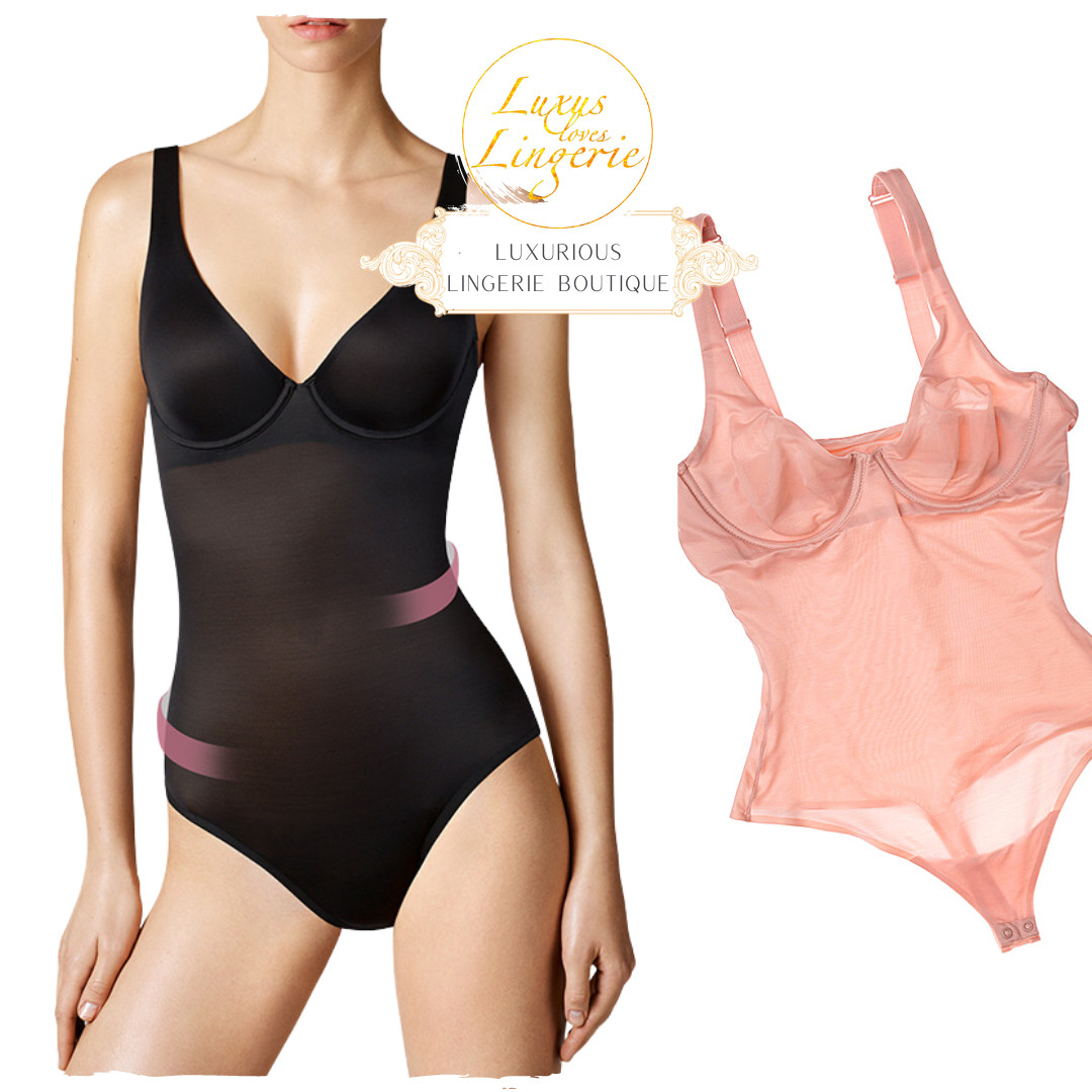 Sheer Touch Forming String Body By Wolford 36 B Schwarz Black Shape Transparent