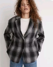 Madewell The Oversized Dorset Wool Blazer Sz Medium New