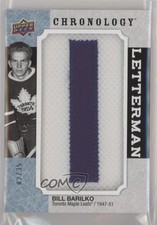 2018 Upper Deck Chronology Letterman Letter Relics 2/35 Bill Barilko Patch 01ad