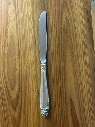 International Sterling Prelude Dinner Knife, Sterling Handle, Stainless Blade