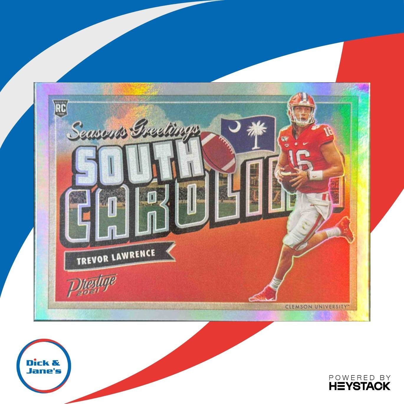 2021 Panini Prestige Trevor Lawrence Seasons Greetings #SG-1 RC Clemson Tigers