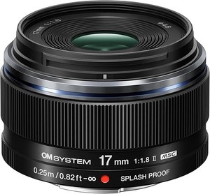 OM SYSTEM M.Zuiko Digital 17mm f1.8 II Photography Camera Lens