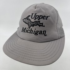 Vintage Upper Michigan SnapBack Trucker Hat Made In USA