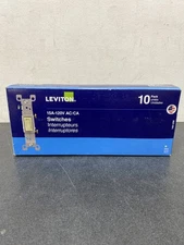 Leviton M25-01451-2IM 15 Amp Single Pole Switch, Ivory (10-Pack)