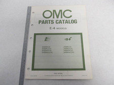 392299 OMC Evinrude Johnson 1981 Outboard E-4 Parts Catalog Final Edition
