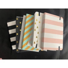 Amazon Basics Journal Notebook 5 Pack Assorted Designs Elastic Closure Cutesy