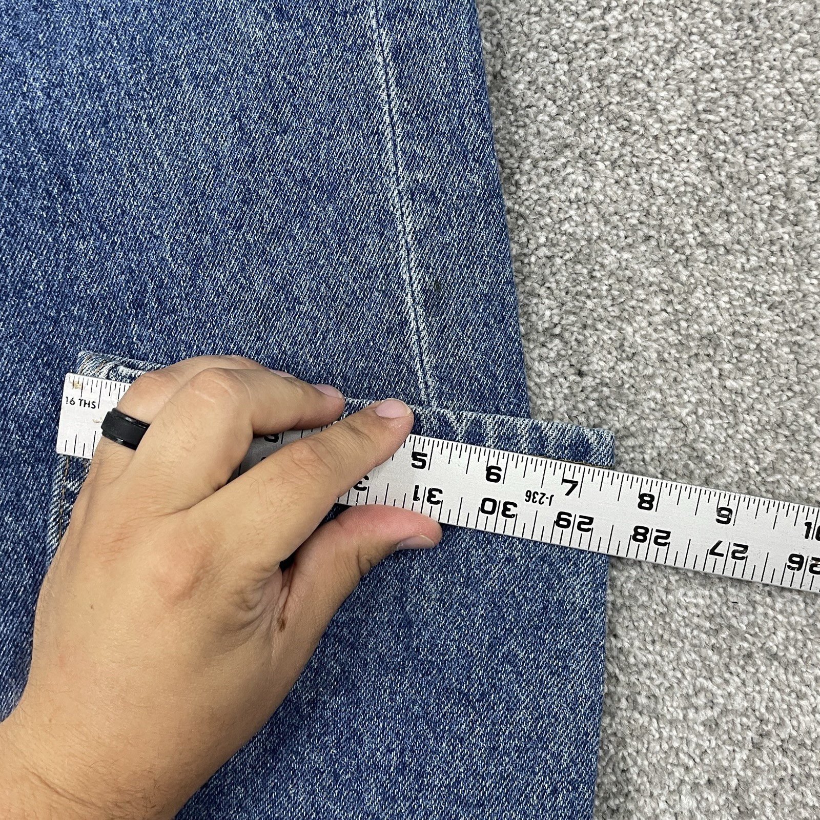 Vintage Levi's 505 Jeans Men 34x34 (Fit 32x35) Straight Leg Work 1991 Stonewash image 9
