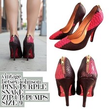 VINTAGE BESTEY JOHNSON ZIPPER PUMPS SZ. 9