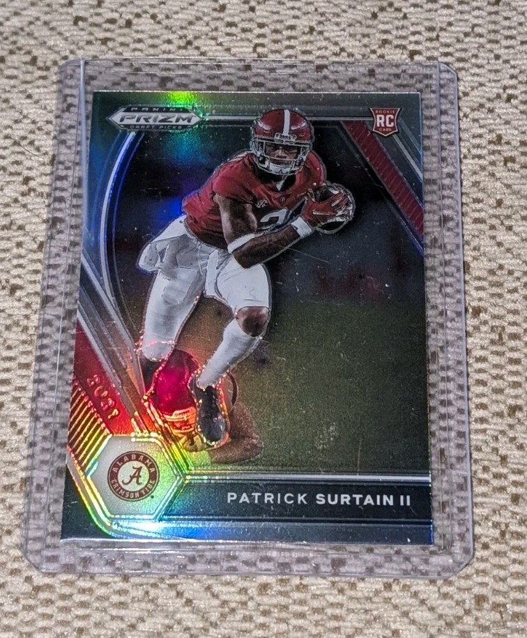 2021 PATRICK SURTAIN II PANINI PRIZM DRAFT PICKS PRIZM SILVER #143 (BRONCOS)