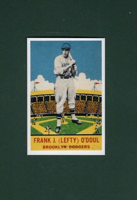 1933 DeLong Gum Co. #10 FRANK 'LEFTY' O'DOUL, Dodgers | REPRINT card/NOT Dover