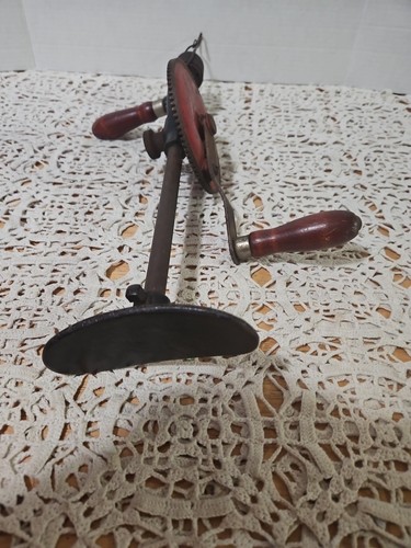 VINTAGE MOHAWK SHELBURNE Hand Crank Drill - Primitive Rustic Antique Tool - Bild 12 von 12