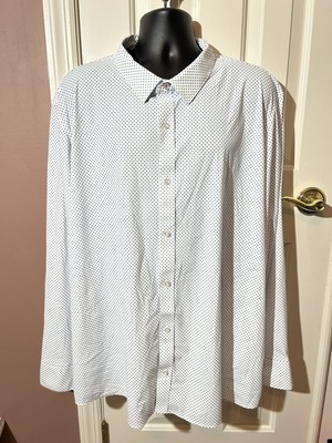 Flag & Anthem Madeflex Button Up Shirt Mens XXXL Tall Stretch Long Sleeve New