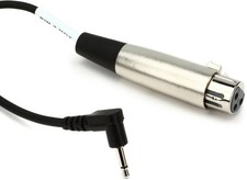 Hosa XVM-305F XLR Female to Right-angle 3.5mm TS Cable - 5'