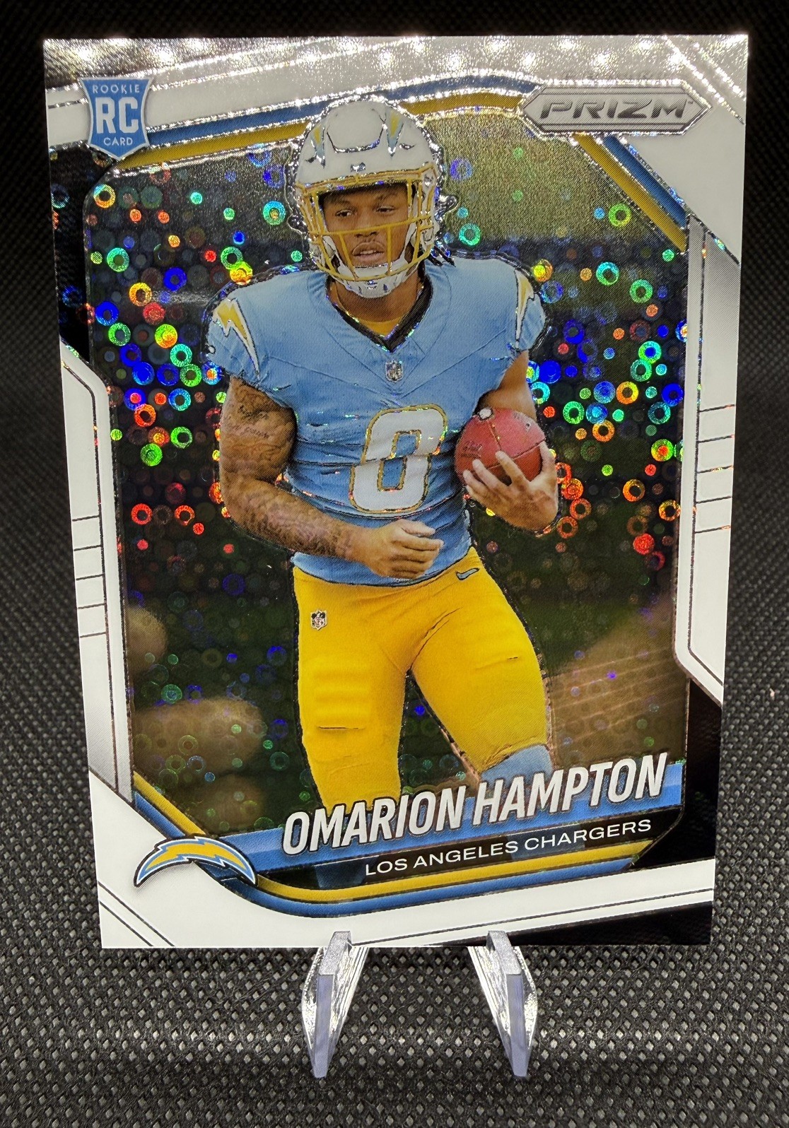 Panini Prizm - Rookies Omarion Hampton #355 White Disco Prizm (RC) 2025