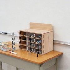12 Compartment Cell Phone Storage Cabinet Lockable Phone Storage Box with Keys