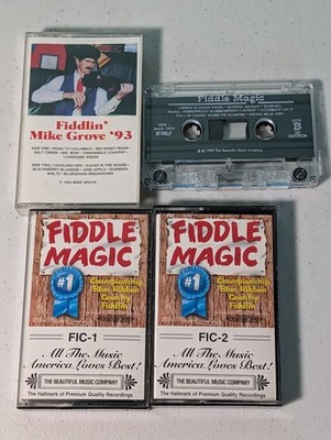 Fiddle Magic Cassette Tapes 1 & 2 Fiddlin Mike Grove 1993 Cassette Vintage