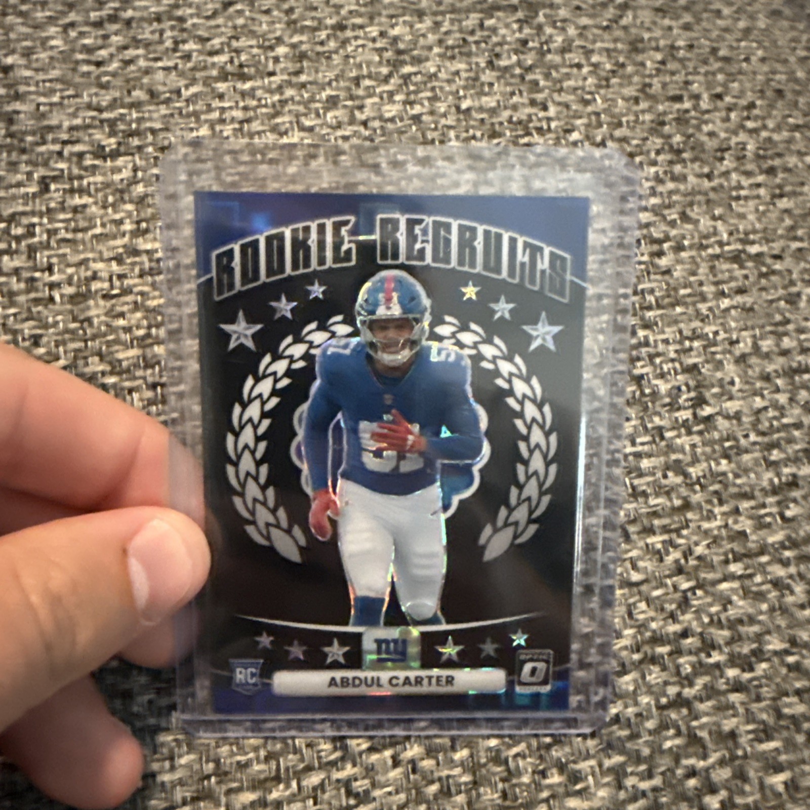 2025 Panini Donruss Optic - Abdul Carter Rookie Recruits Black Pandora #/149