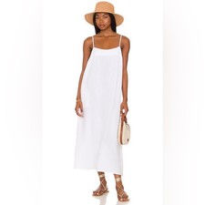 Show Me Your Mumu Oasis Midi Dress White 100% Cotton Sundress NWT Size XS