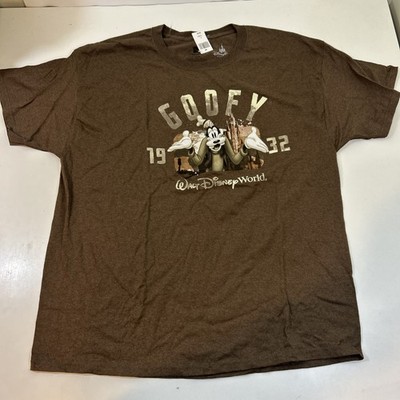 Disney Parks T-shirt Mens size XL Brown Heathered Goofy Men's Tee