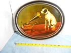 VINTAGE RCA VICTOR PHONOGRAPH METAL SERVING TRAY ADV. SIGN - 14 x 11 in - L 403B