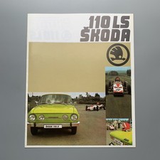 1975 Skoda 110 LS Brochure UK Market 16 Pages