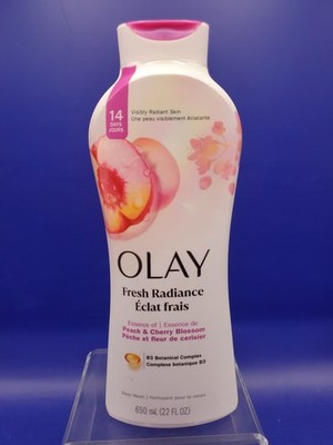Olay Fresh Radiance Body Wash Peach & Cherry Blossom 22 fl oz B3 Botanical New
