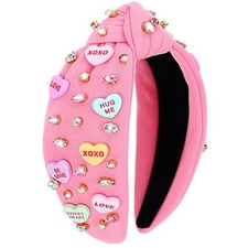 Valentine  s Day Headband, Love Heart XOXO 1 Count Pack of 1 Valentine-Pink