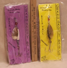 2 GRAND DADDY BAIT WOOD BEAD HANDMADE MUSKY LURES