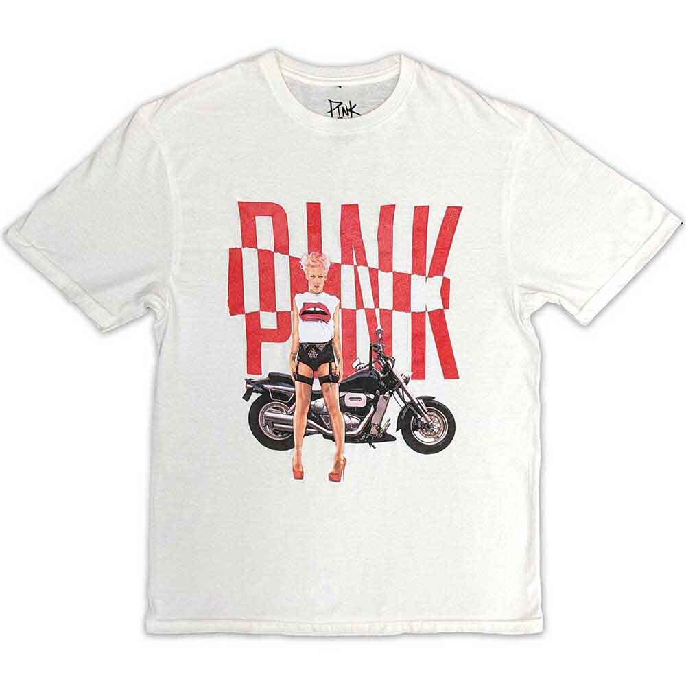 Pink - tshirt - Unisex - Medium - Short Sleeves - A500z