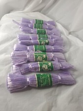 Vtg Old Stock Rafsheen 9 Skeins Purple Aprox25 Yards Each Flower Jewelry Crafts
