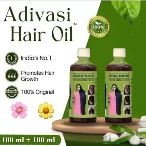 Huile Capillaire Ayurvédique Adivasi Bhringraj 100 Ml – 100% Naturelle Pour La Croissance Des Cheveux