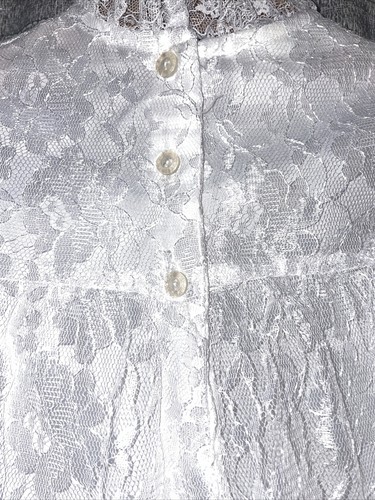 Vintage White Lace Dress Size 6x Christian Catholic Baptism Holiday Party - Picture 9 of 16
